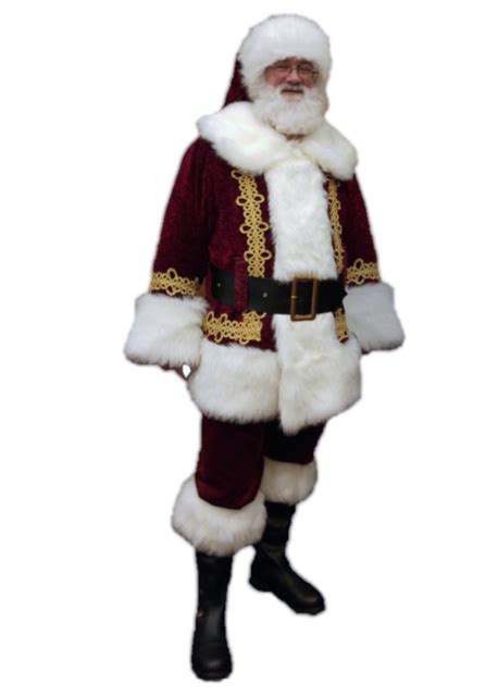 Custom Professional Santa Claus Wardrobe Traditional Style Suit