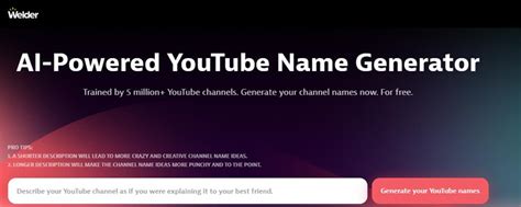 6 Ai Youtube Channel Name Generators For Creating Perfect Names