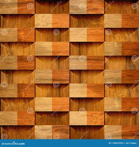 Abstract Paneling Pattern Seamless Background Wood Texture Stock Image