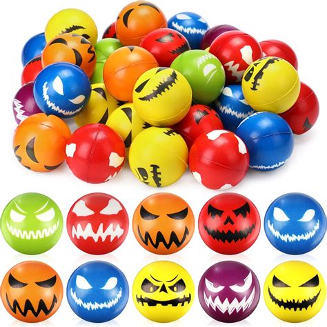 Libima Halloween Stress Balls Bulk Ghost Face Squeeze Balls