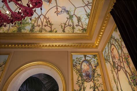 Mural Arts Provides Gold Leaf Gilding On Moldings And Trim These