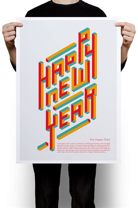 Modern Happy New Year Poster On Behance