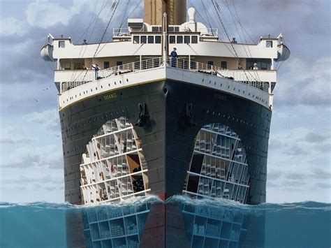 The Titanic, known for being the largest ship at the time of its maiden