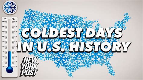 The Coldest Temperature Ever Recorded For Each Us State Ranked From
