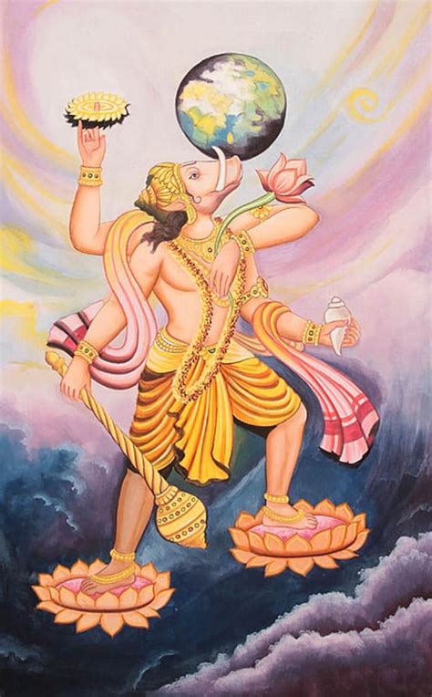 Varah Avatar Of Lord Vishnu Exotic India Art