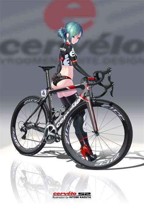 Pin By Akira Senju On Anime Girl Bike Illustration Bike Illustration