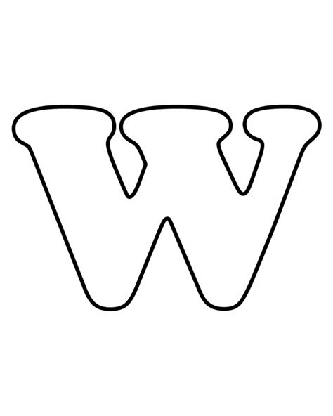 Letter W Coloring Pages To Download And Print For Free