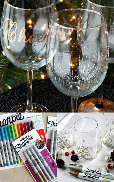 Champagne christmas is a christmas themed evening with a complimentary glass of champagne on arrival, a christmas. 5 Cute and Clever Painting Ideas to Christmas-ify Your Wine Glasses - DIY & Crafts