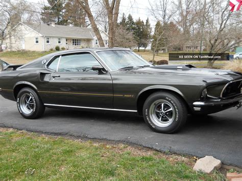 1969 Mustang Mach 1 M Code Black Jade Beauty