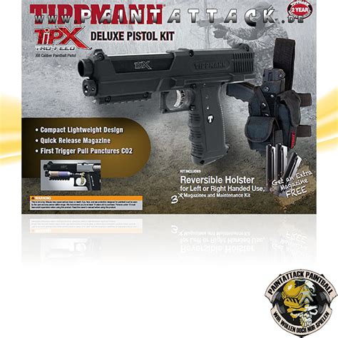 Tippmann Tpx Tipx Pistole V2 Deluxe Kit Schwarz 14878sig