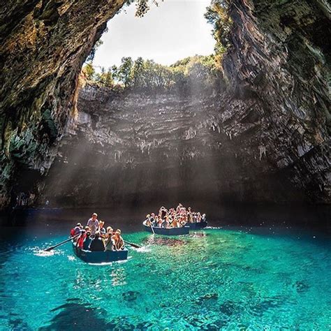 Melissani Cave Greece Photo By Kyrenian Resim Tırlar
