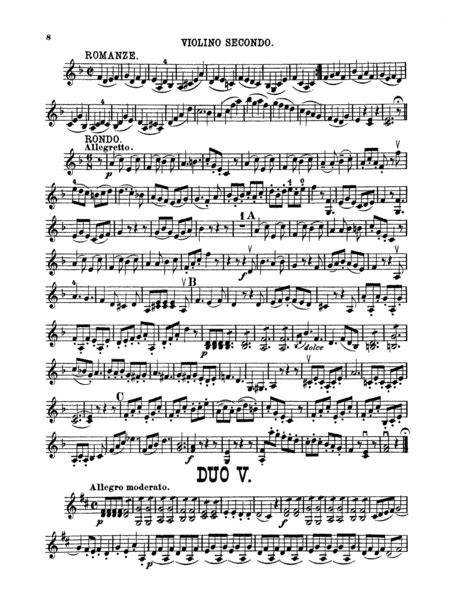Pleyel Six Easy Duets Op 8 By Ignaz Josef Pleyel String Duet