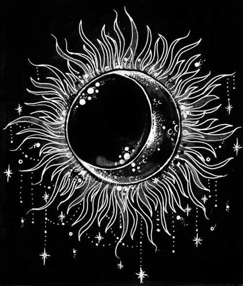 Drawing Of The Sun And Moon