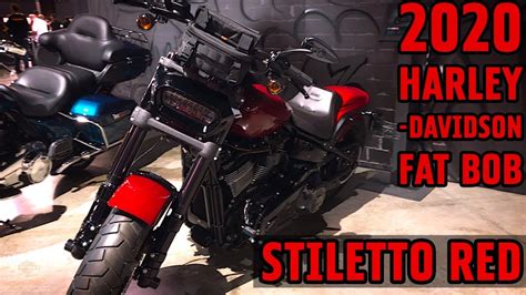 Matt laidlaw takes a test ride on a 2018 fat bob with a screamin' eagle stage 4 kit installed. 2020 HARLEY-DAVIDSON FAT BOB 114 IN STILETTO RED ...