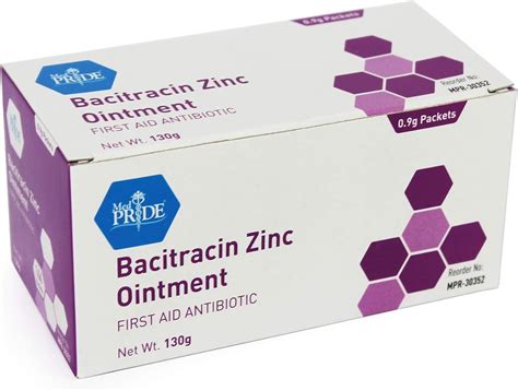 Medpride Bacitracin Zinc Ointment 0 9 Gram 144 Packets Health And Household