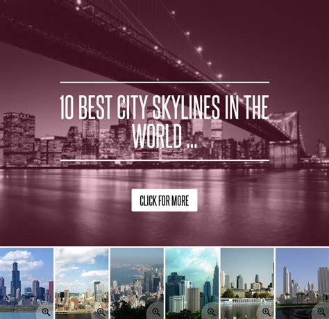 10 Best City Skylines In The World Travel