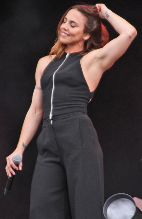 Sporty Spice Mel C Shows Off Incredible Figure At British Music