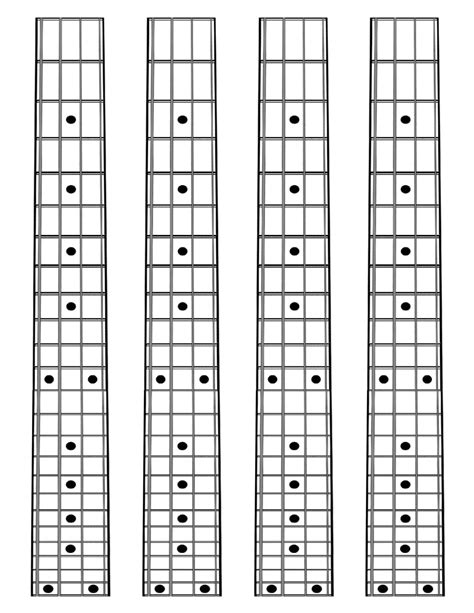 String Bass Guitar Fretboard Diagram Music Instrument My Xxx Hot Girl