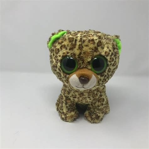Ty Toys Ty Beanie Boos Speckles Leopard Jungle Cat Green Glitter