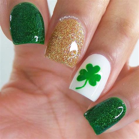 43 Super Fun St Patricks Day Nail Art Ideas St Patricks Day Nails