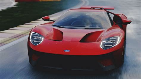 Wallpaper Ford Gt Ford Sports Car Car Front View Hd Picture Image