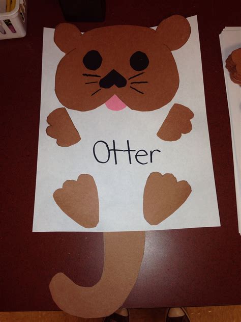 Oo for otter craft | Preschool crafts, Letter o crafts, Abc crafts