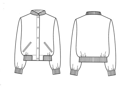 Technical Drawing Coat Fashion Inspiration Design Jacket Pattern