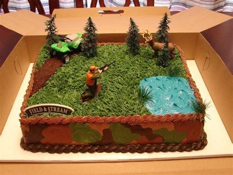 Rustic wedding cake topper, deer cake topper, deer couple, engraved cake topper, wood slice topper hunting cake camo birthday cakes birthday cake boy birthday cake cake toppings cupcake cakes. 15 Fishing or Hunting Themed Cakes to Help Celebrate in Style