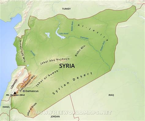 Where Is The Syrian Desert On A World Map