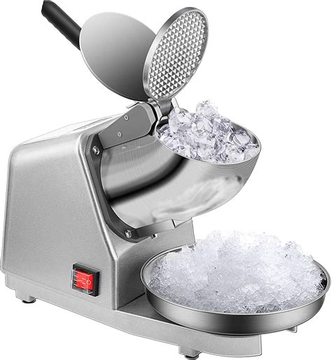 Vivohome Electric Dual Blades Ice Crusher Shaver Snow Cone Maker Machine Silver 143lbs Hr For