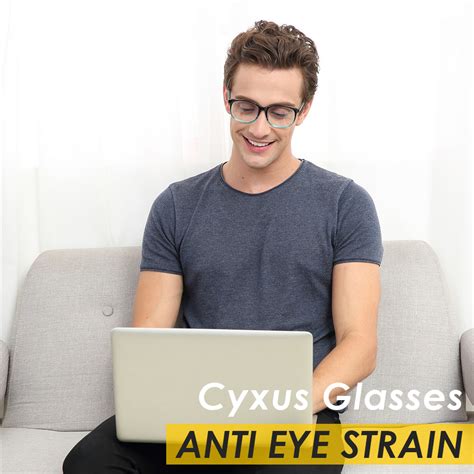 Cyxus Unisex Blue Light Blocking Computer Glasses Reduce Eyestrain