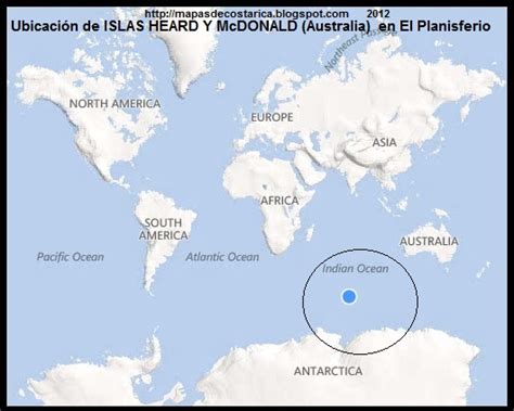 Funda de cojín está confeccionada en una tela azul de atlas que presenta todos los países del. El Mundo. Ubicación de ISLAS HEARD Y McDONALD (Australia ...