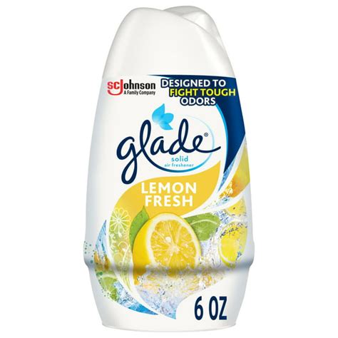 Glade Solid Air Freshener 1 Ct Lemon Fresh 6 Oz Total
