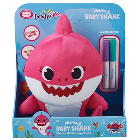 Pinkfong Mommy Shark Doodle And Wash Plush Doll