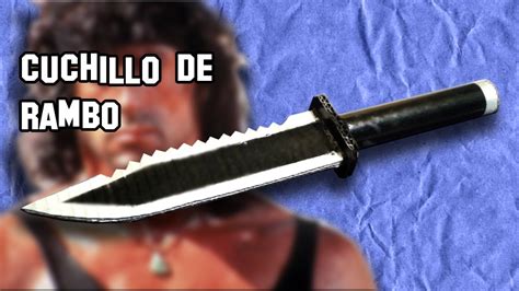 Como Hacer El Cuchillo De Rambo Armas Caseras Fáciles Youtube