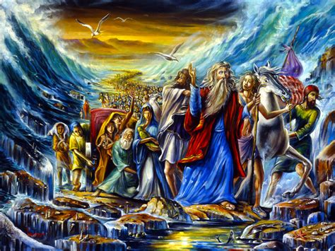 Moses Leads The Exodus From The Egypt Alex Levin Ner Art Gallery