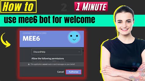 How To Use Mee6 Bot For Welcome 2023 Discord Mee6 Bot Youtube