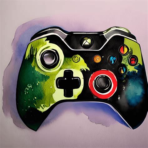 Xbox Controller Watercolor Graphic · Creative Fabrica