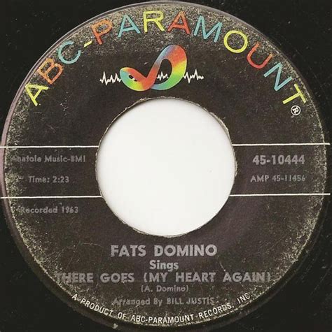 Fats Domino There Goes My Heart Again Releases Discogs