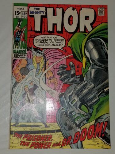 The Mighty Thor 182 Vs Dr Doom 1970 Ebay