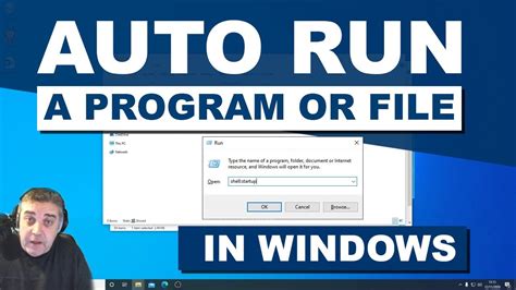Windows 10 Autorun Program Or File On Startup Youtube