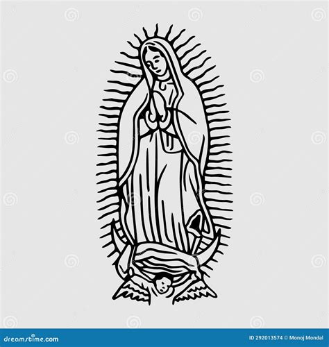 Free Vector Simple Illustration Theme Design To Commemorate Virgen De