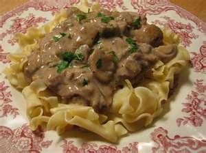I usually use a mix of white button, oyster, and shiitake mushrooms, but any variety works. Crockpot Stroganoff 3 lbs Beef Stew Meat 2 cans Cream of ...
