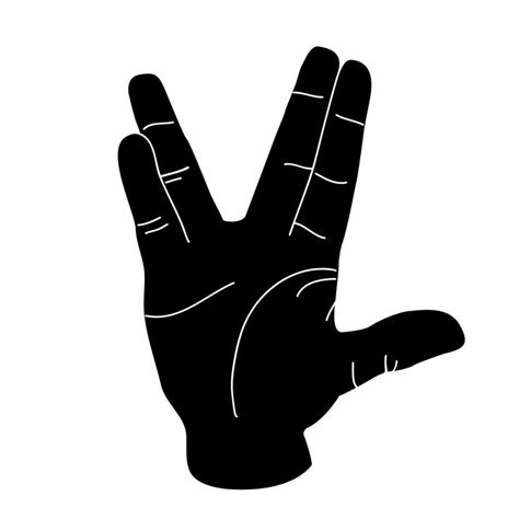 Live Long And Prosper Vulcan Salute Mr Spock Star Trek Hand Sign