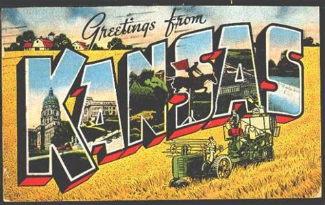 Kansas Postcard Vintage Postcards Kansas