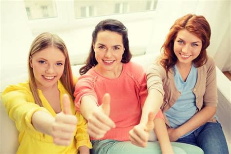 Girlfriends Showing Thumbs Up Photos By Canva