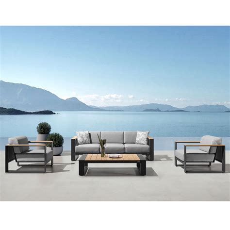 HIGOLD Cambusa Teak 5 Person Outdoor Seating Group With Cushions