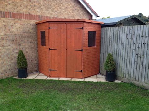 Corner Shed Wooden Corner Garden Sheds