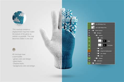 Id 23944 in apparel mockups 3 0 0. Winter Gloves Mockup in Apparel Mockups on Yellow Images ...