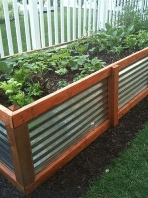Diy Corrugated Metal Raised Bed The Garden